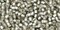 Toho 11/0 Round Japanese Seed Bead, TR11-29AF, Silver Lined Frost Black Diamond